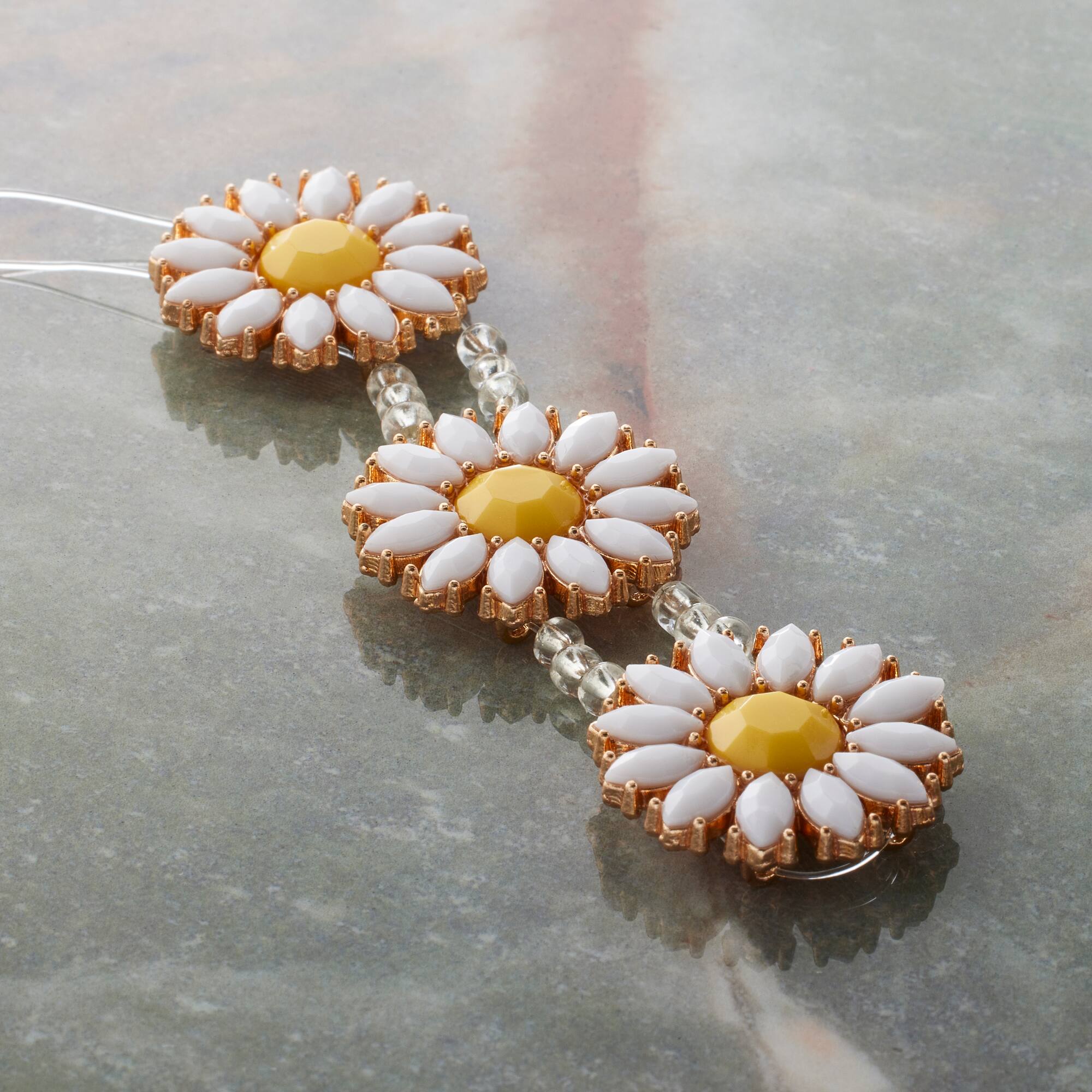 Daisy Metal & Resin Sliders, 26mm by Bead Landing™